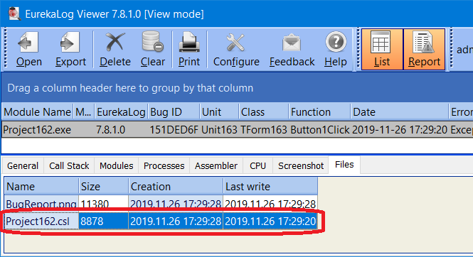 Crash Logs Logger